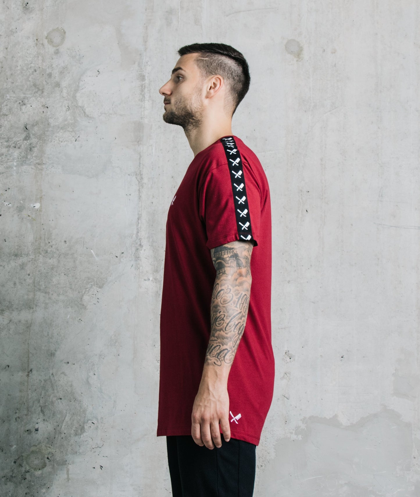 Taped Crew Neck t-shirt by Distorted People