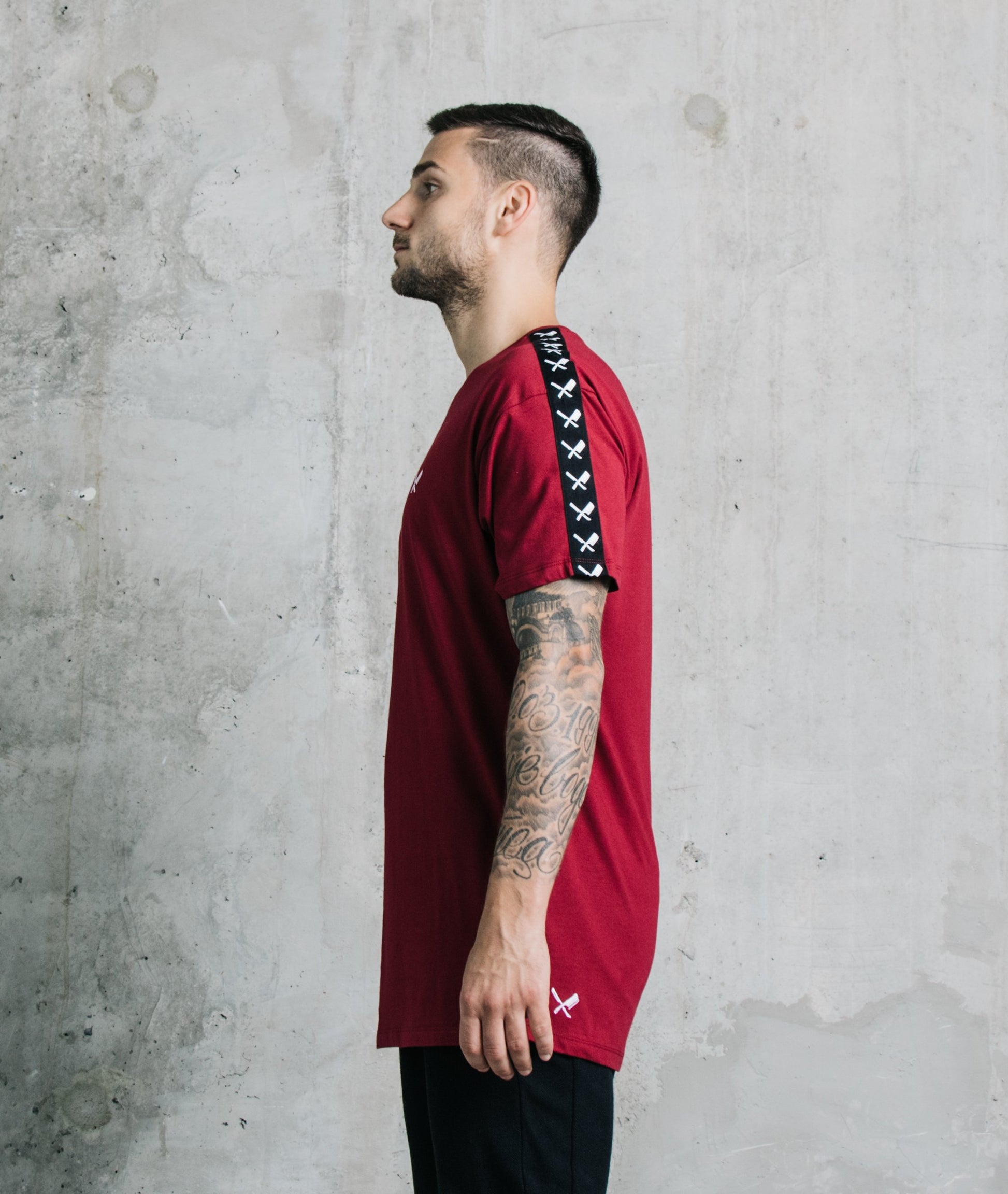 Taped Crew Neck t-shirt by Distorted People