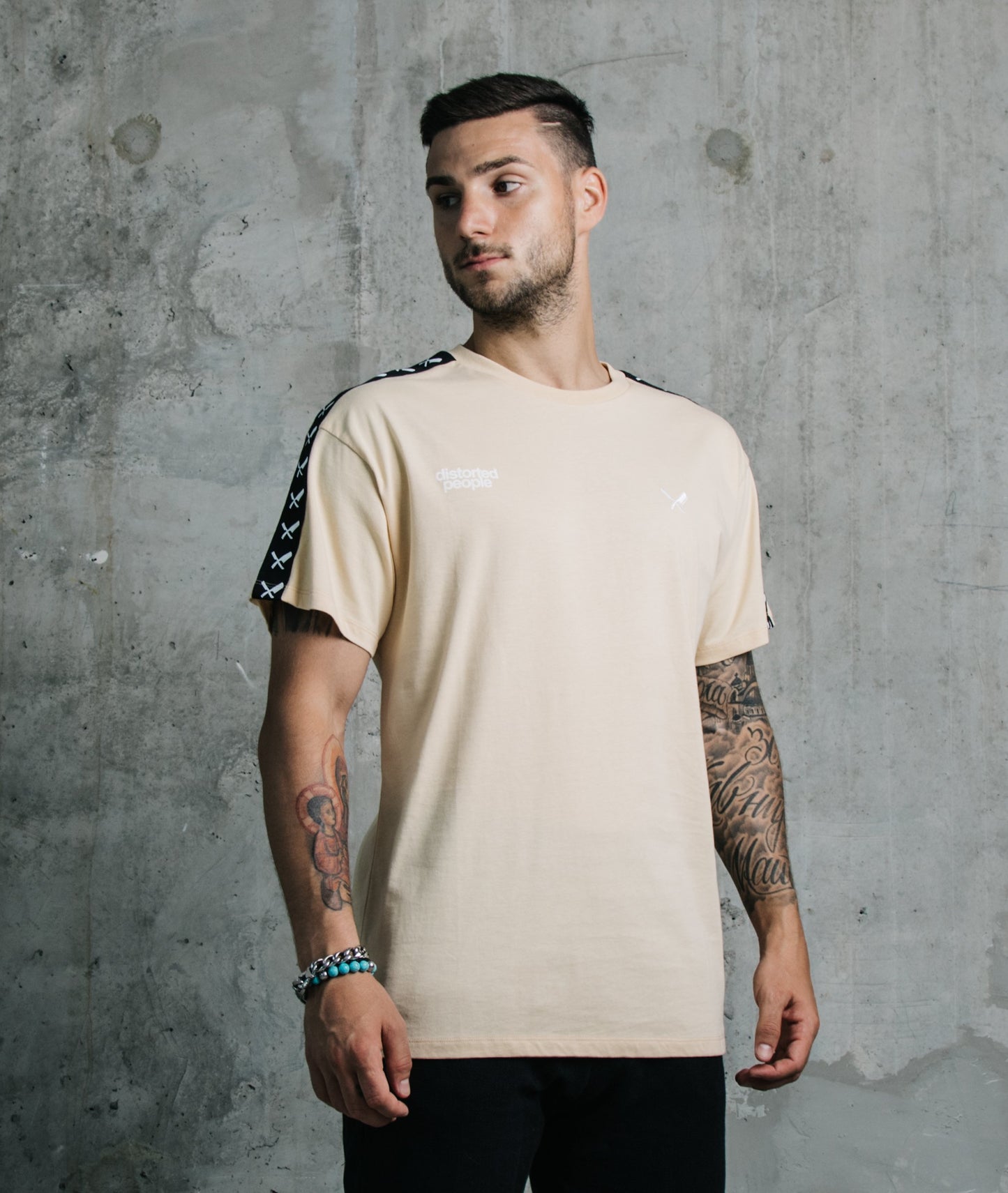 Taped Crew Neck t-shirt by Distorted People