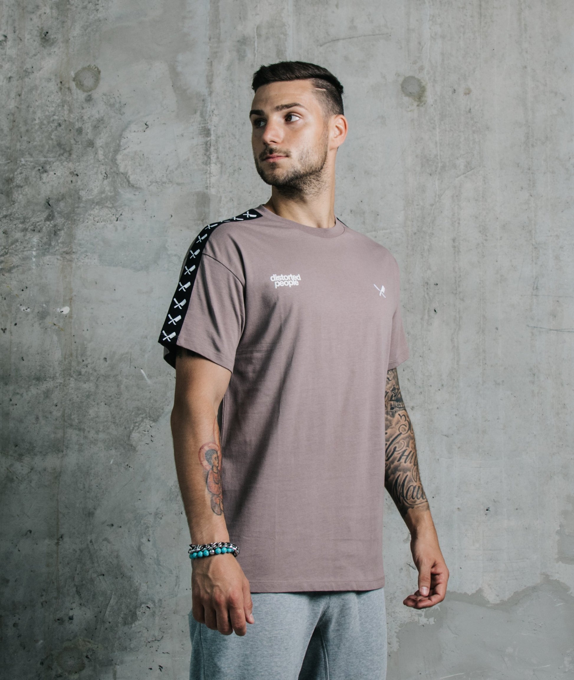 Taped Crew Neck t-shirt by Distorted People