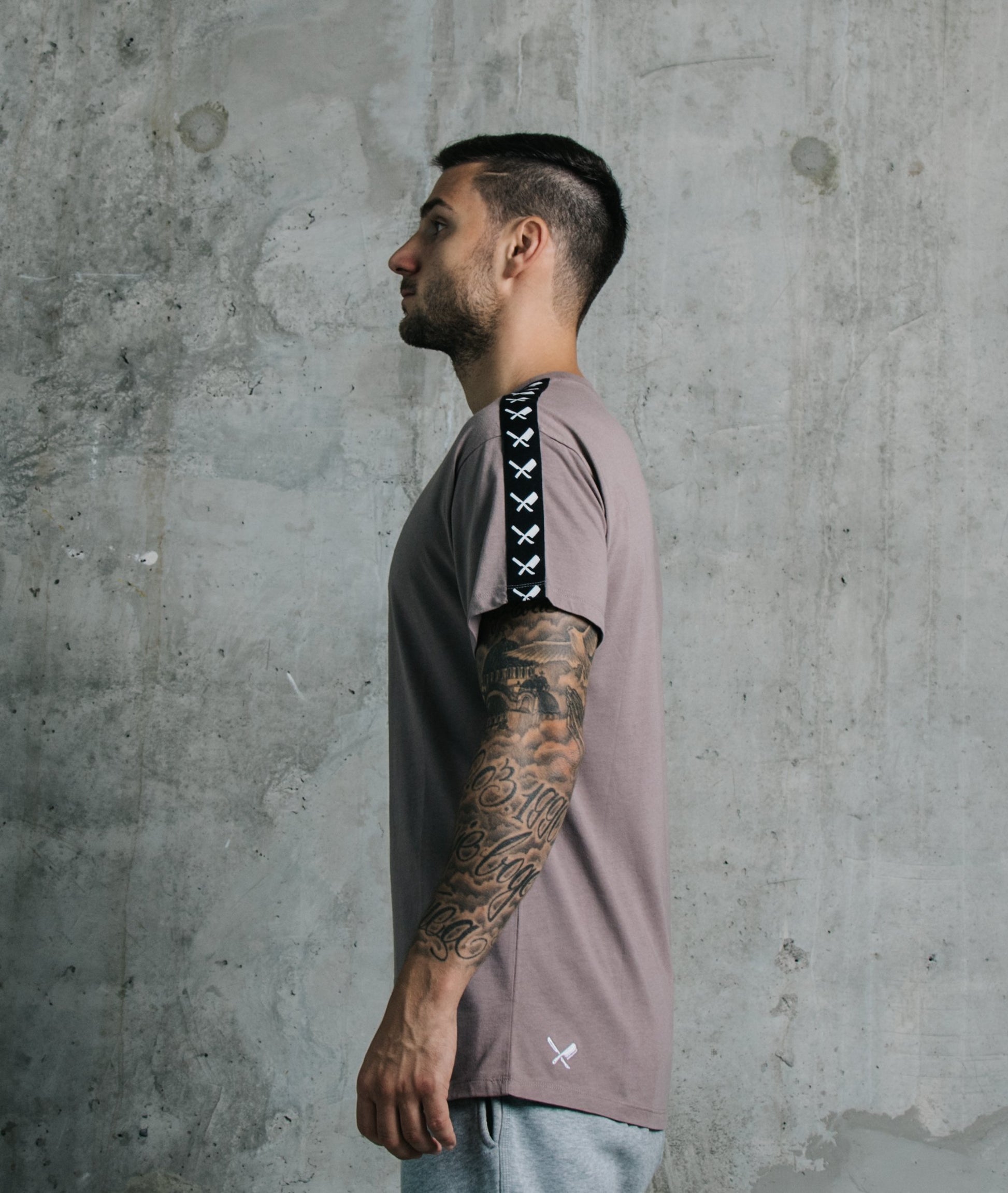 Taped Crew Neck t-shirt by Distorted People