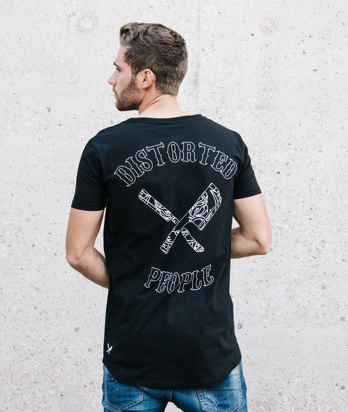 Grand Crew Neck Hidden Tiger long t-shirt by Distorted People