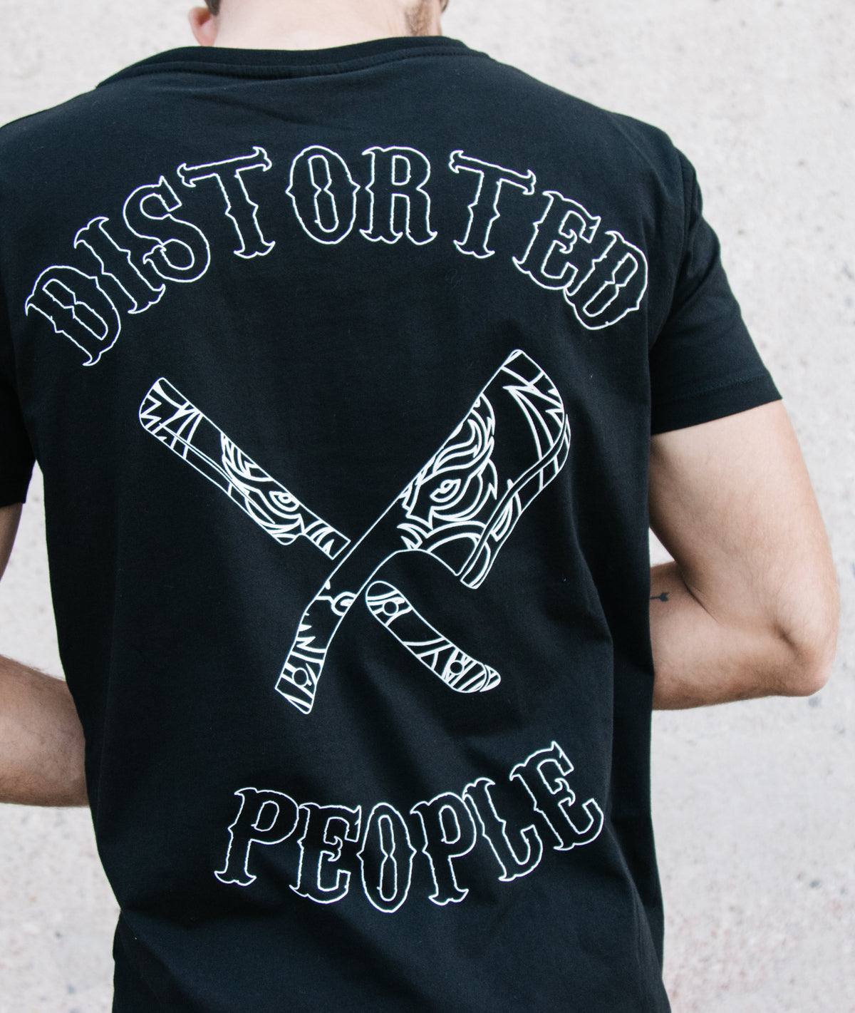 Grand Crew Neck Hidden Tiger long t-shirt by Distorted People