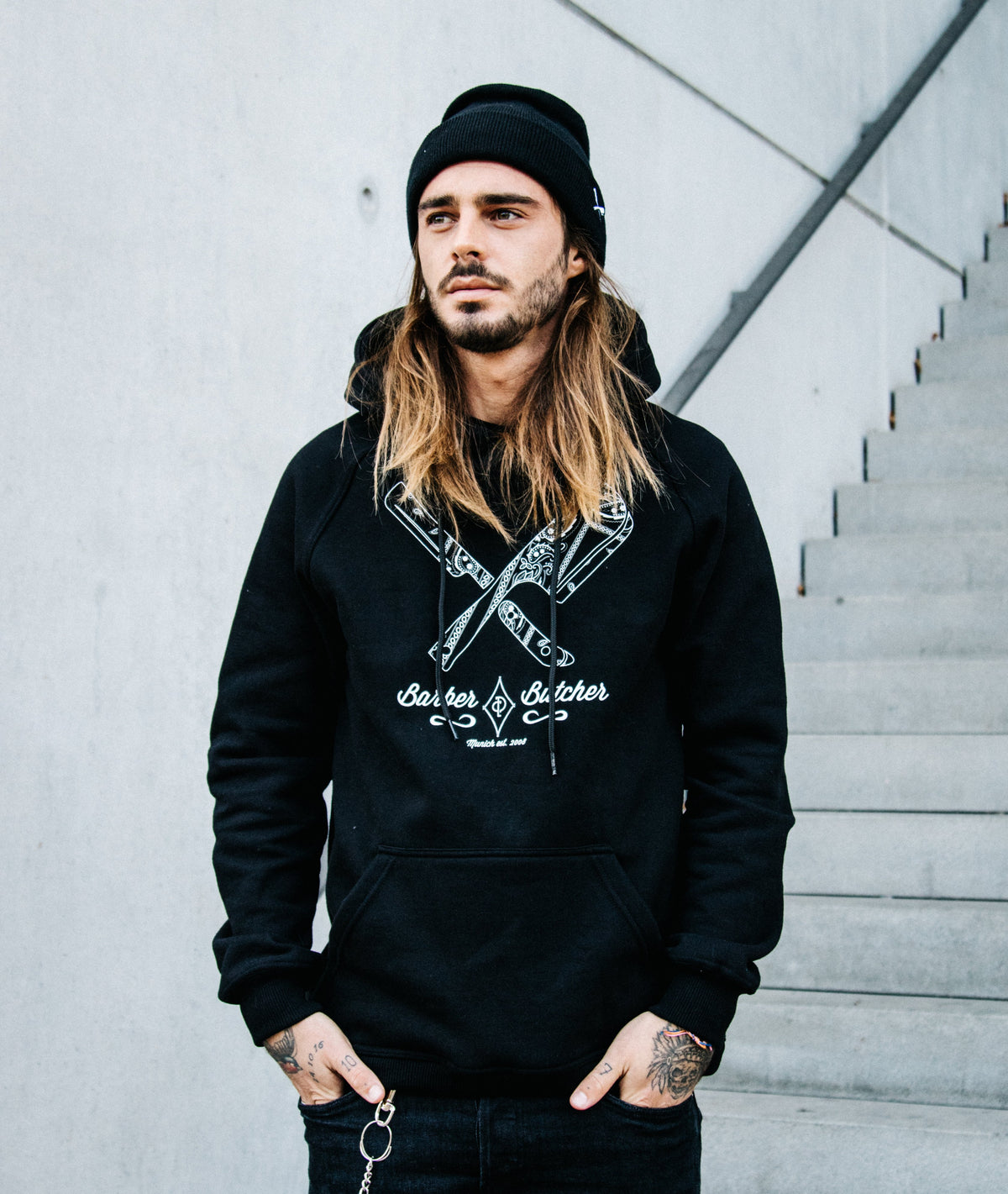 Barber & Butcher Paisley Hoodie hoodie by Distorted People