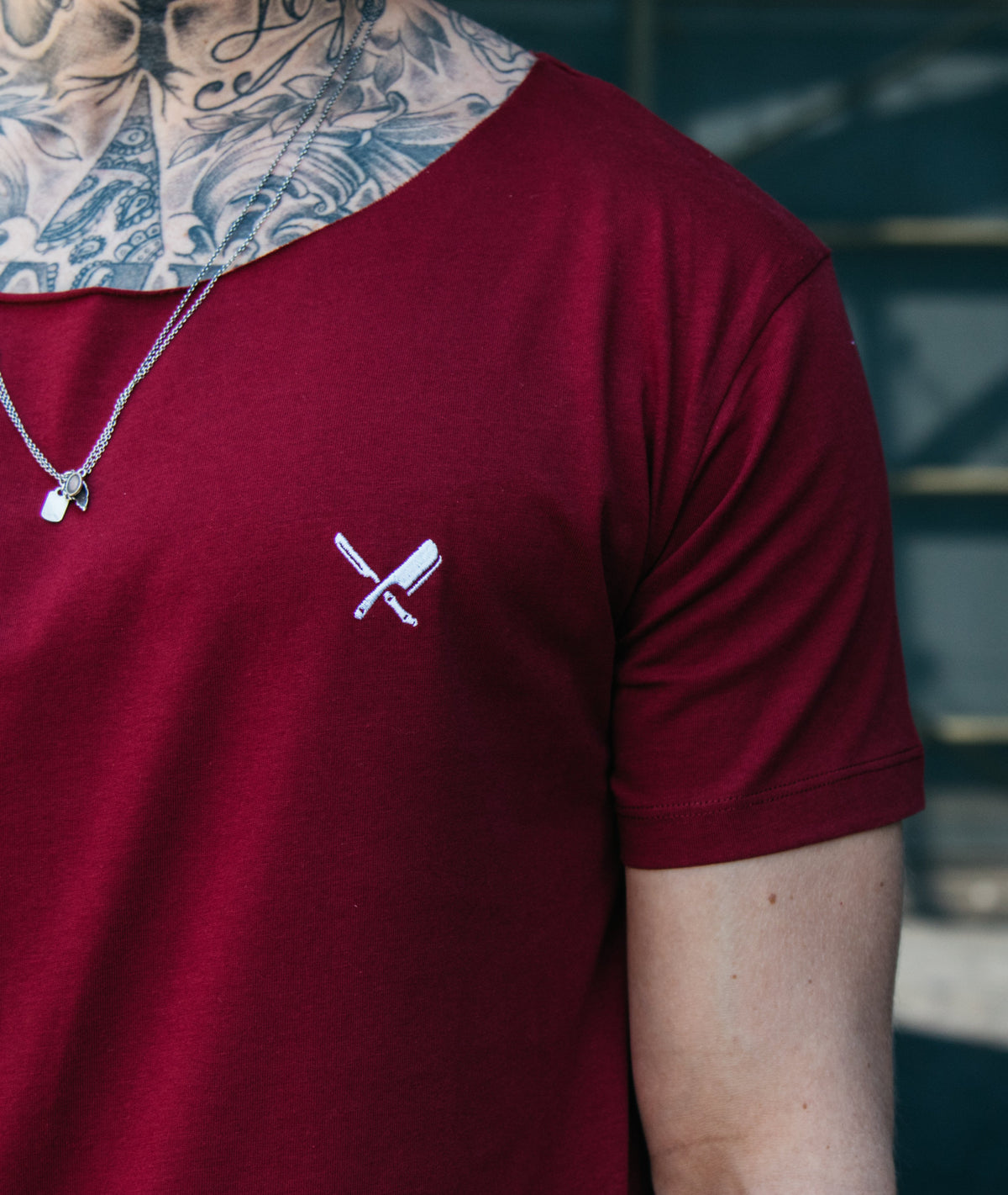 Cutted Neck Tiger long t-shirt by Distorted People