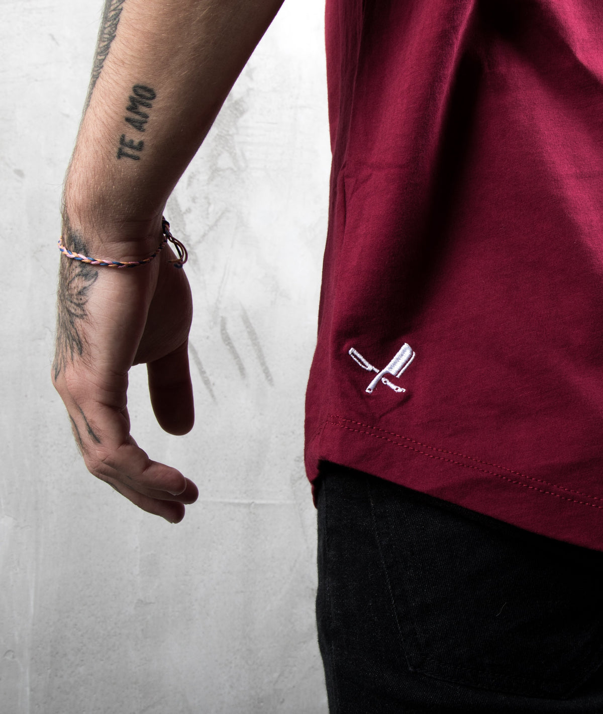 Grand Crew Neck long t-shirt by Distorted People