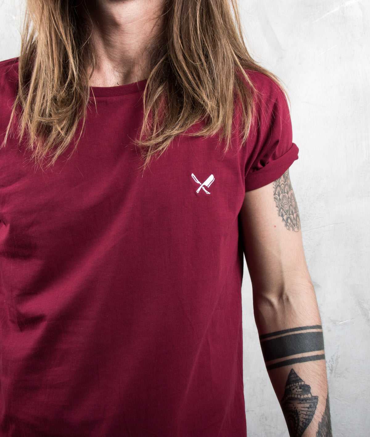 Grand Crew Neck long t-shirt by Distorted People