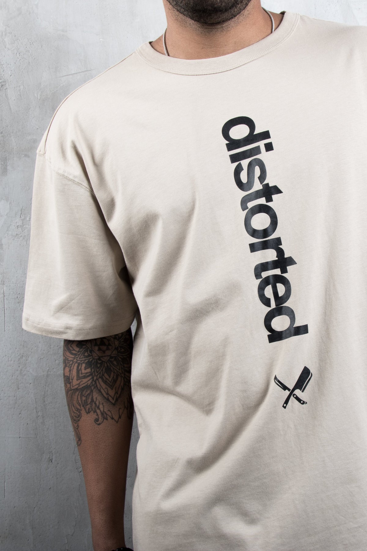 Crew Neck Tee Distorted oversized t-shirt by Distorted People