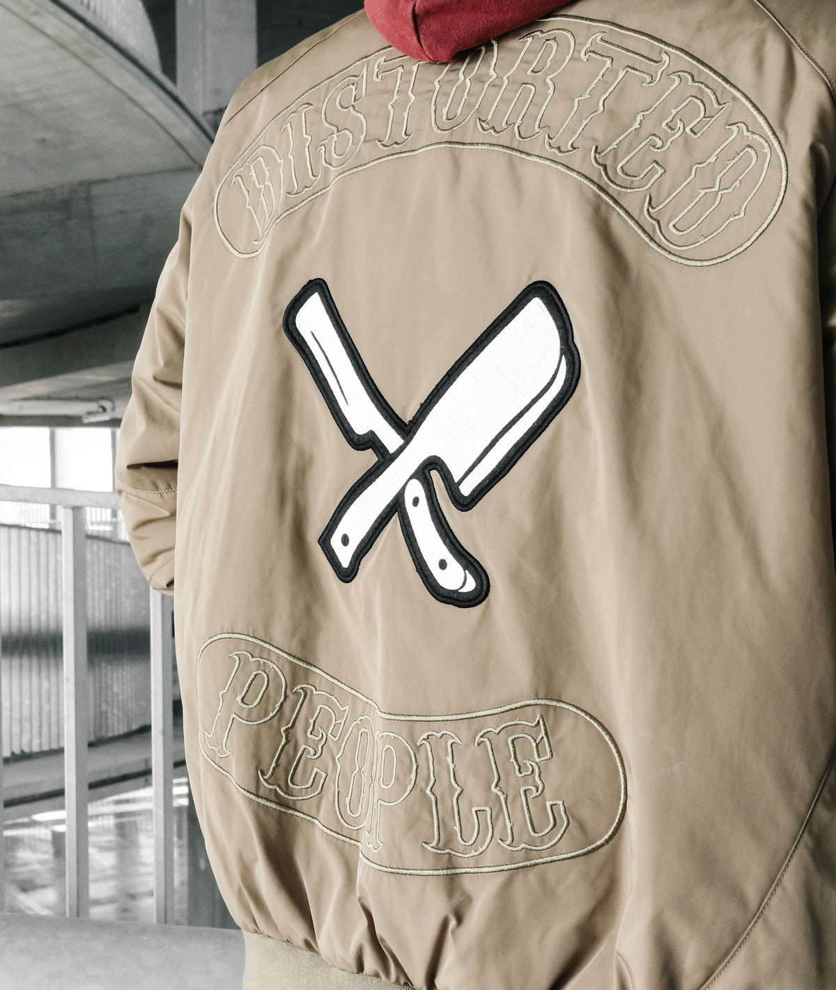 PATCH-SERIES TEAM slim cut bomber jacket by Distorted People
