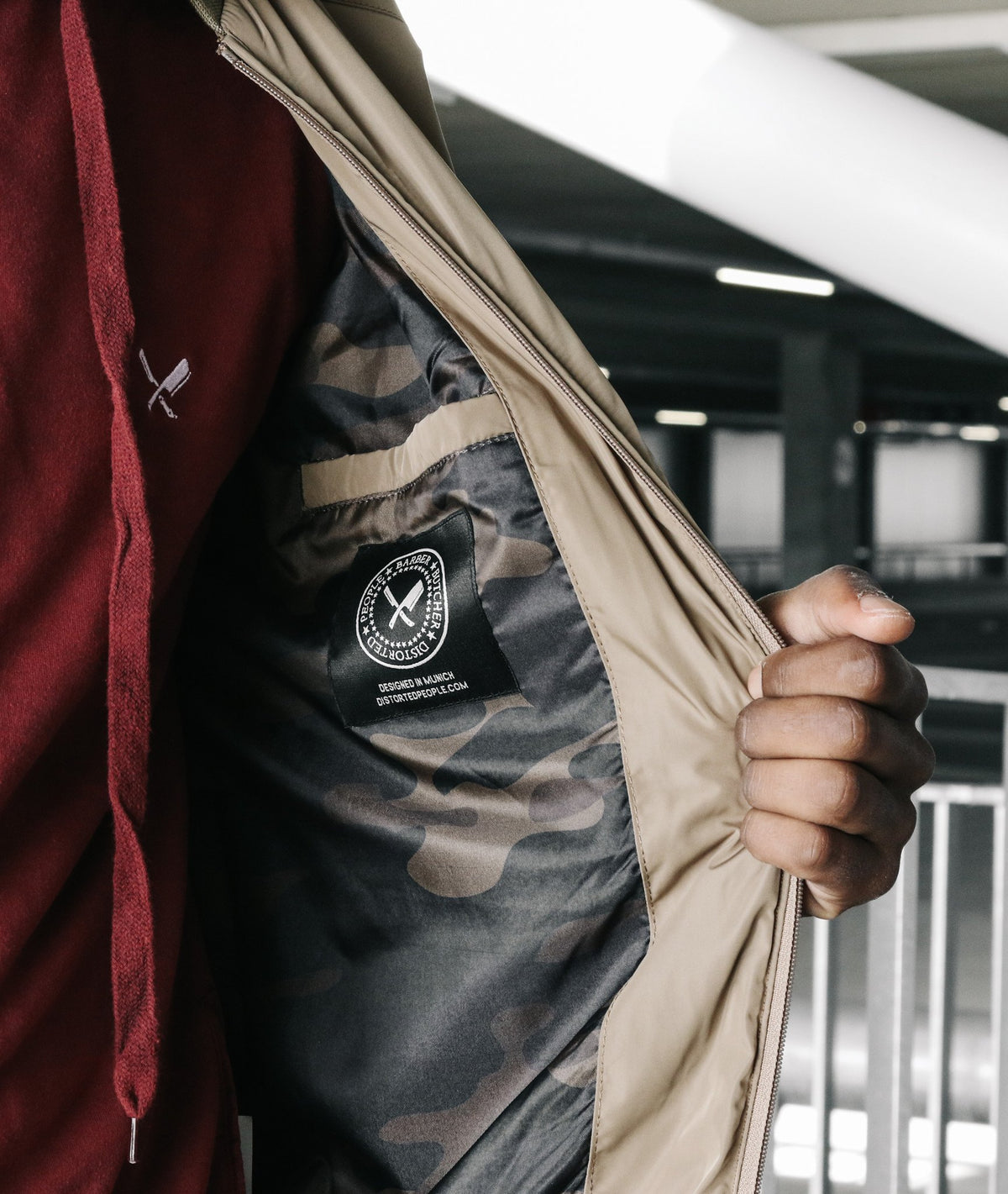 PATCH-SERIES TEAM slim cut bomber jacket by Distorted People