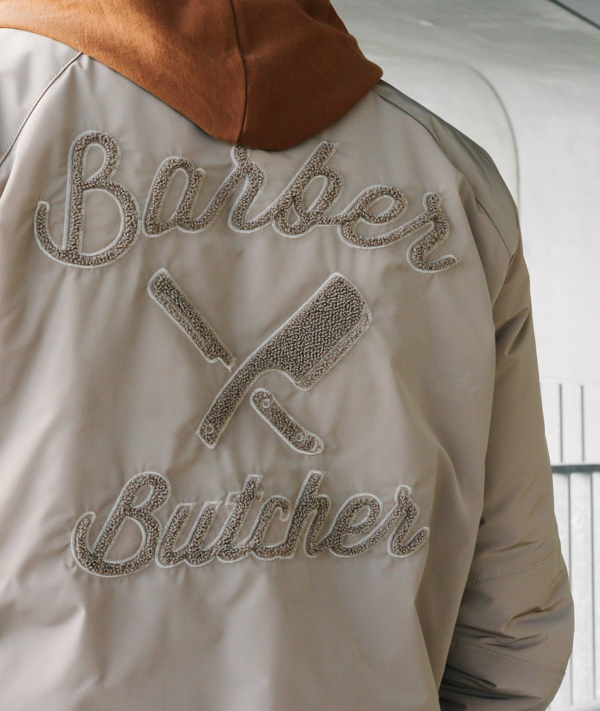PATCH-SERIES BB BLADES slim cut bomber jacket by Distorted People
