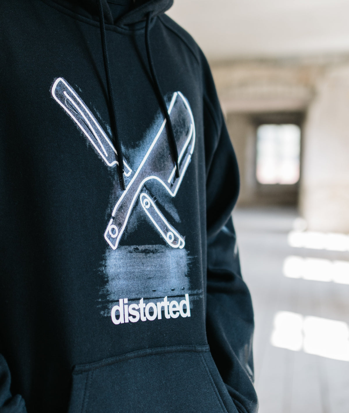 Lightning Hoodie Wide Fit hoodie by Distorted People
