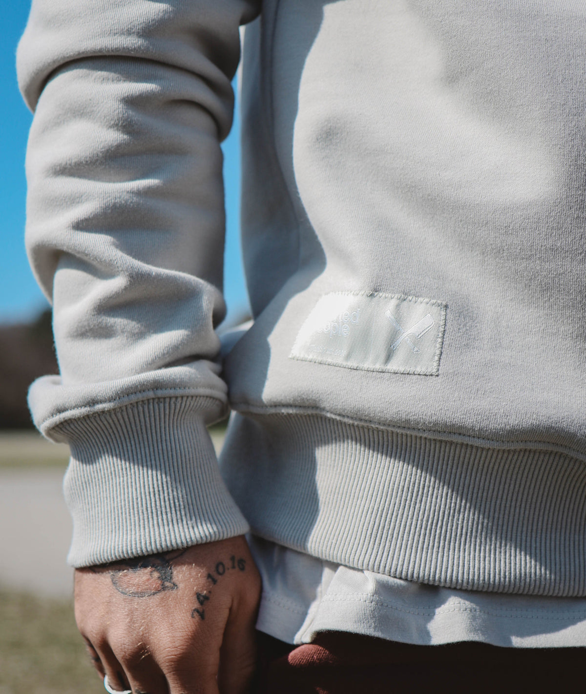 Line Blades Crew Neck Sweater sweatshirt by Distorted People
