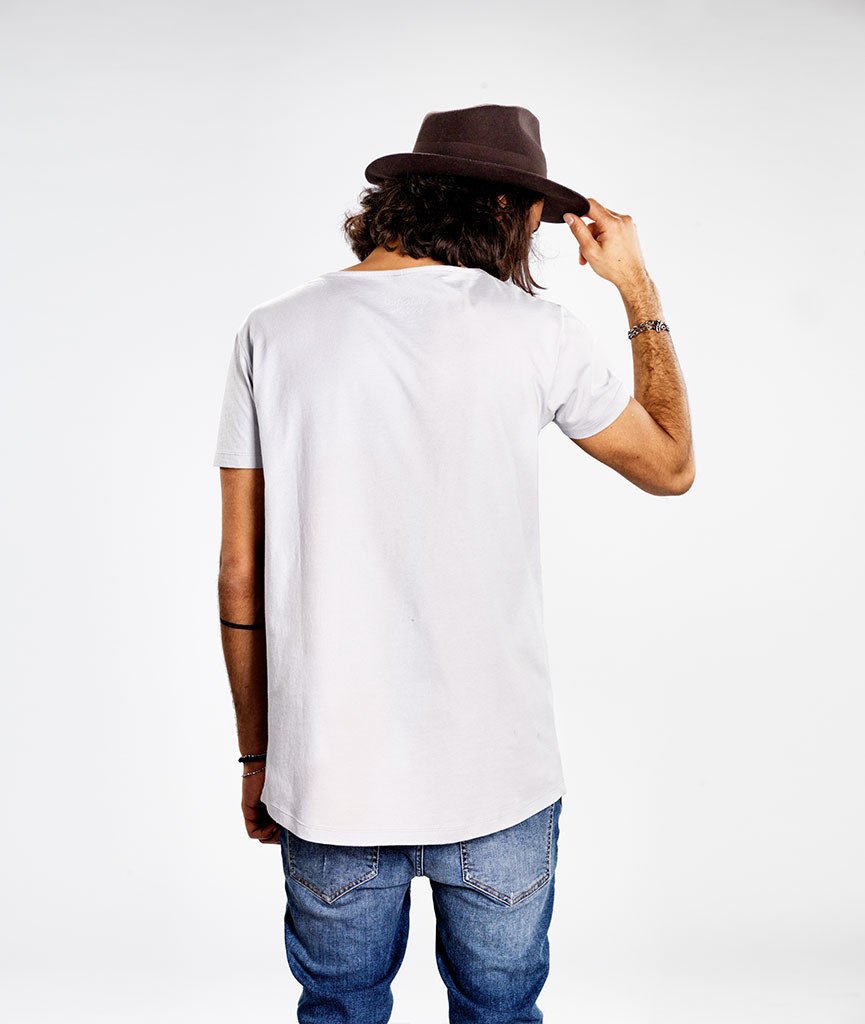CUTTED NECK long t-shirt by Distorted People