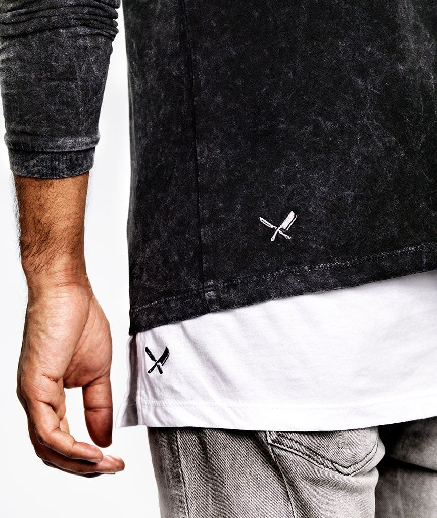 BB BLADES crew neck Longsleeve by Distorted People
