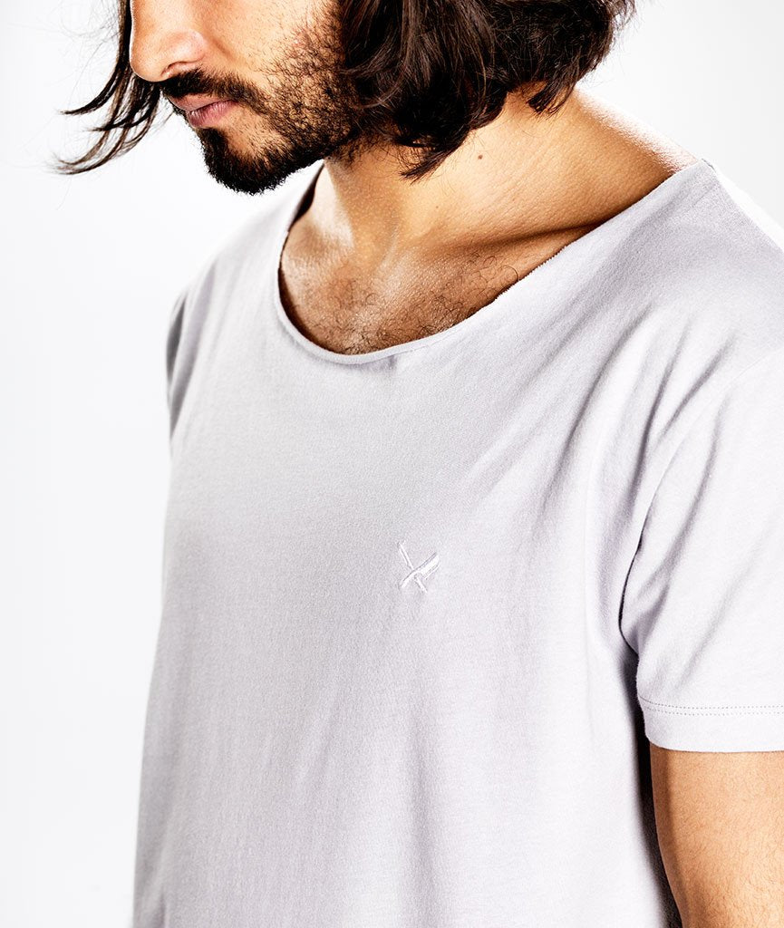 CUTTED NECK long t-shirt by Distorted People