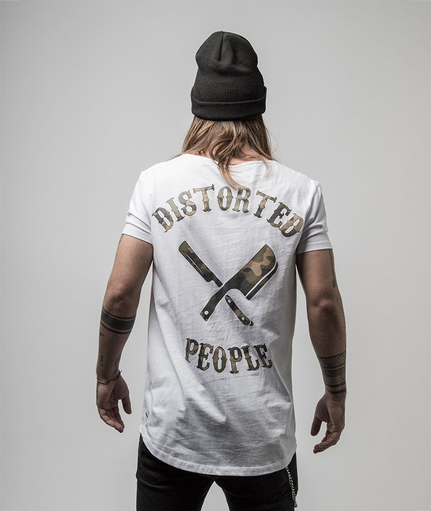 Cutted Neck Camo Team long t-shirt by Distorted People