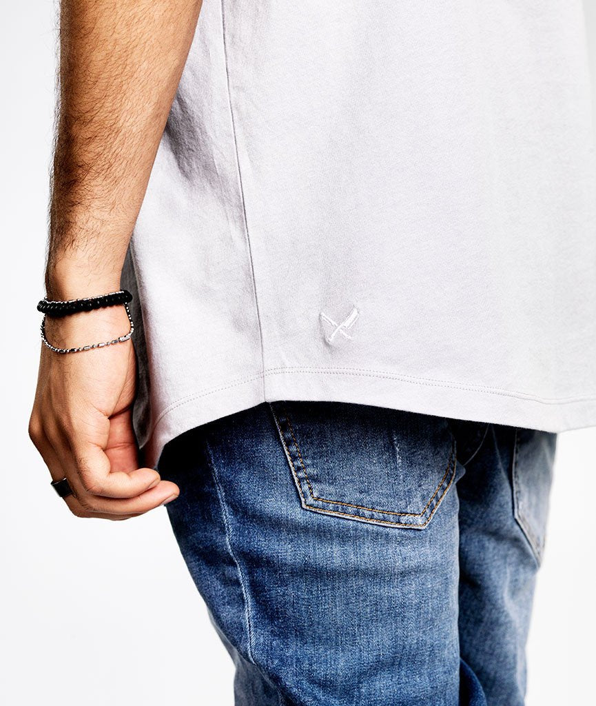 CUTTED NECK long t-shirt by Distorted People