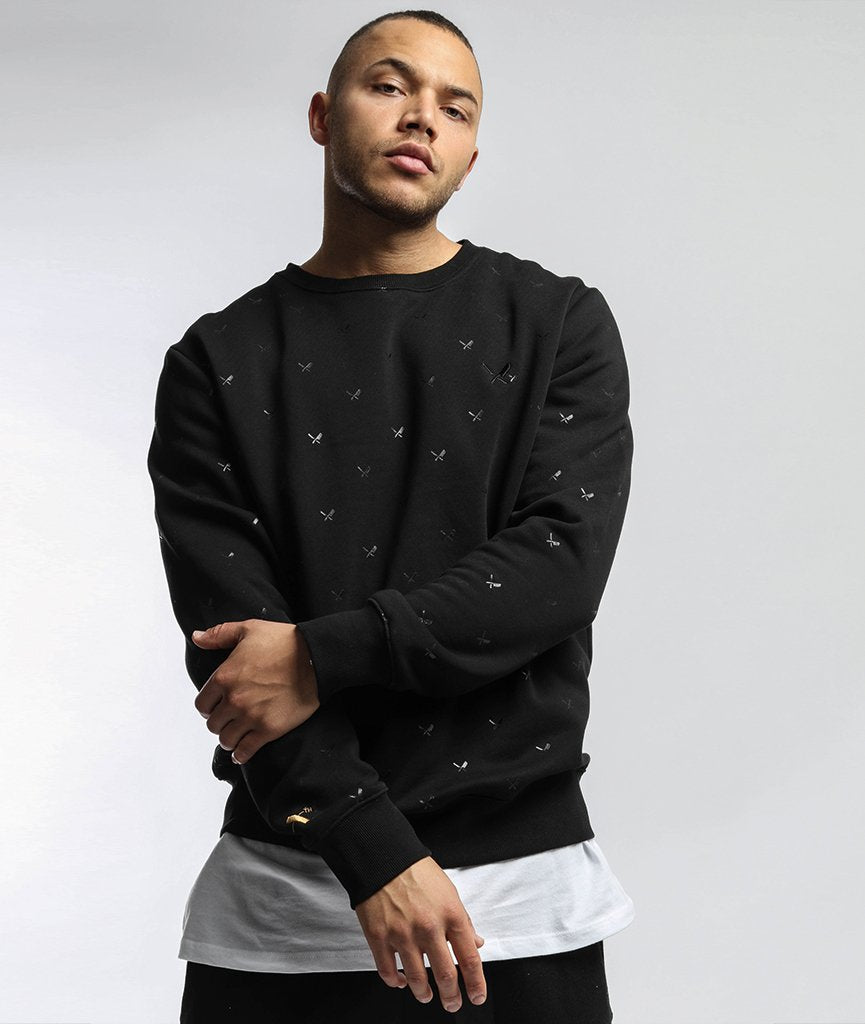 Decade Allover Crewneck Sweater sweatshirt by Distorted People