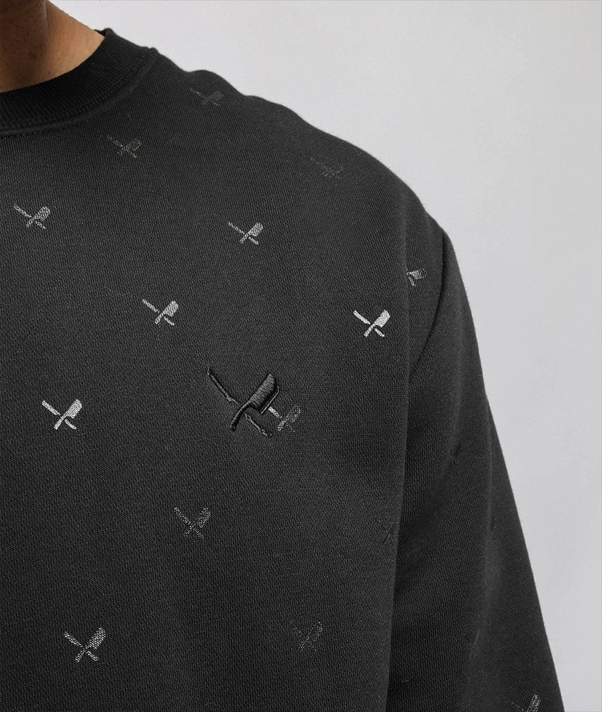 Decade Allover Crewneck Sweater sweatshirt by Distorted People