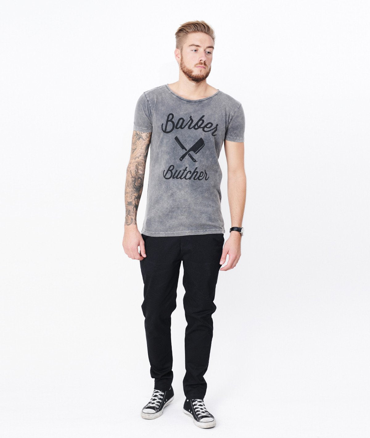 BB BLADES GRAND NECK t-shirt by Distorted People