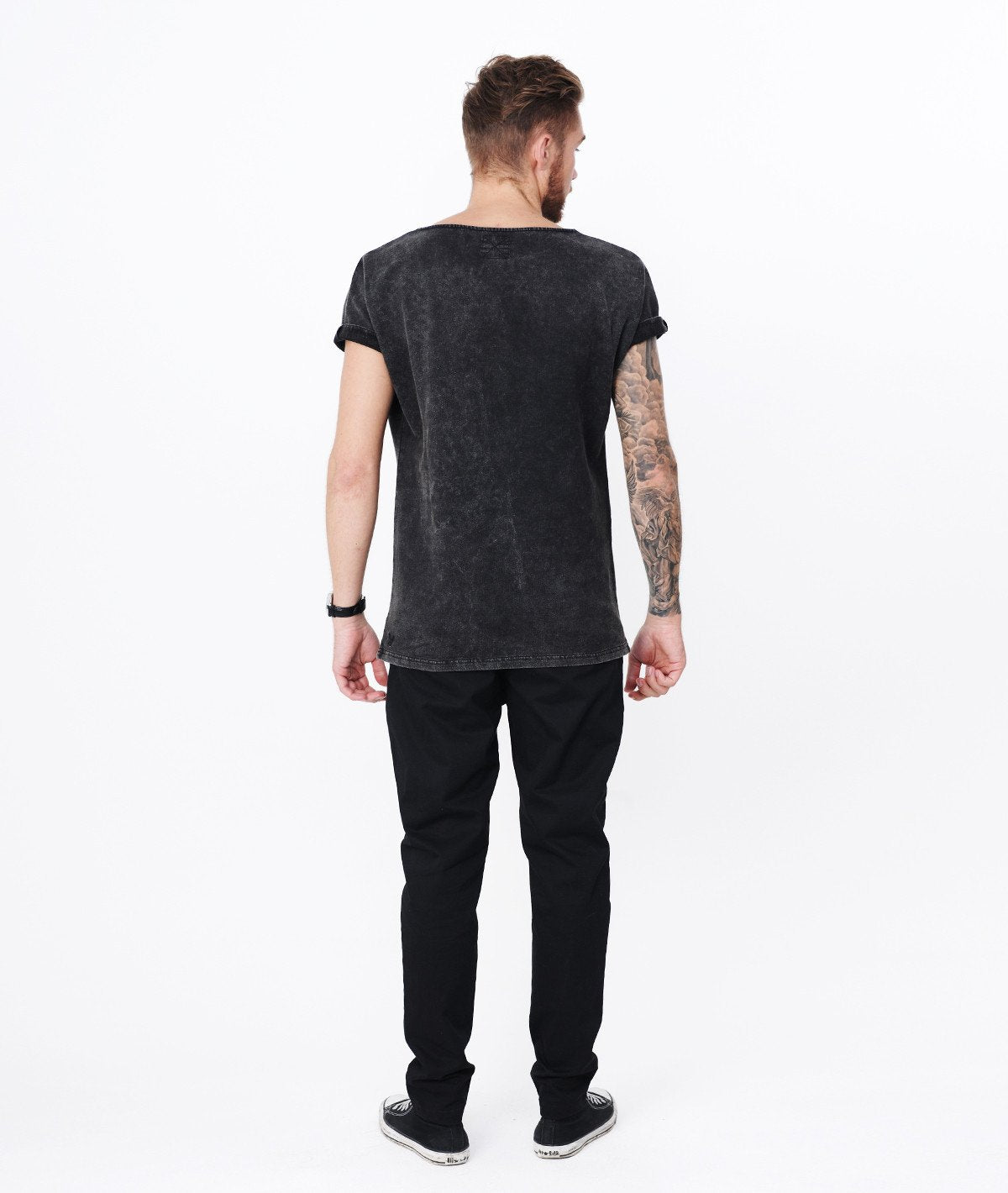 CUTTED NECK sweat-t-shirt by Distorted People