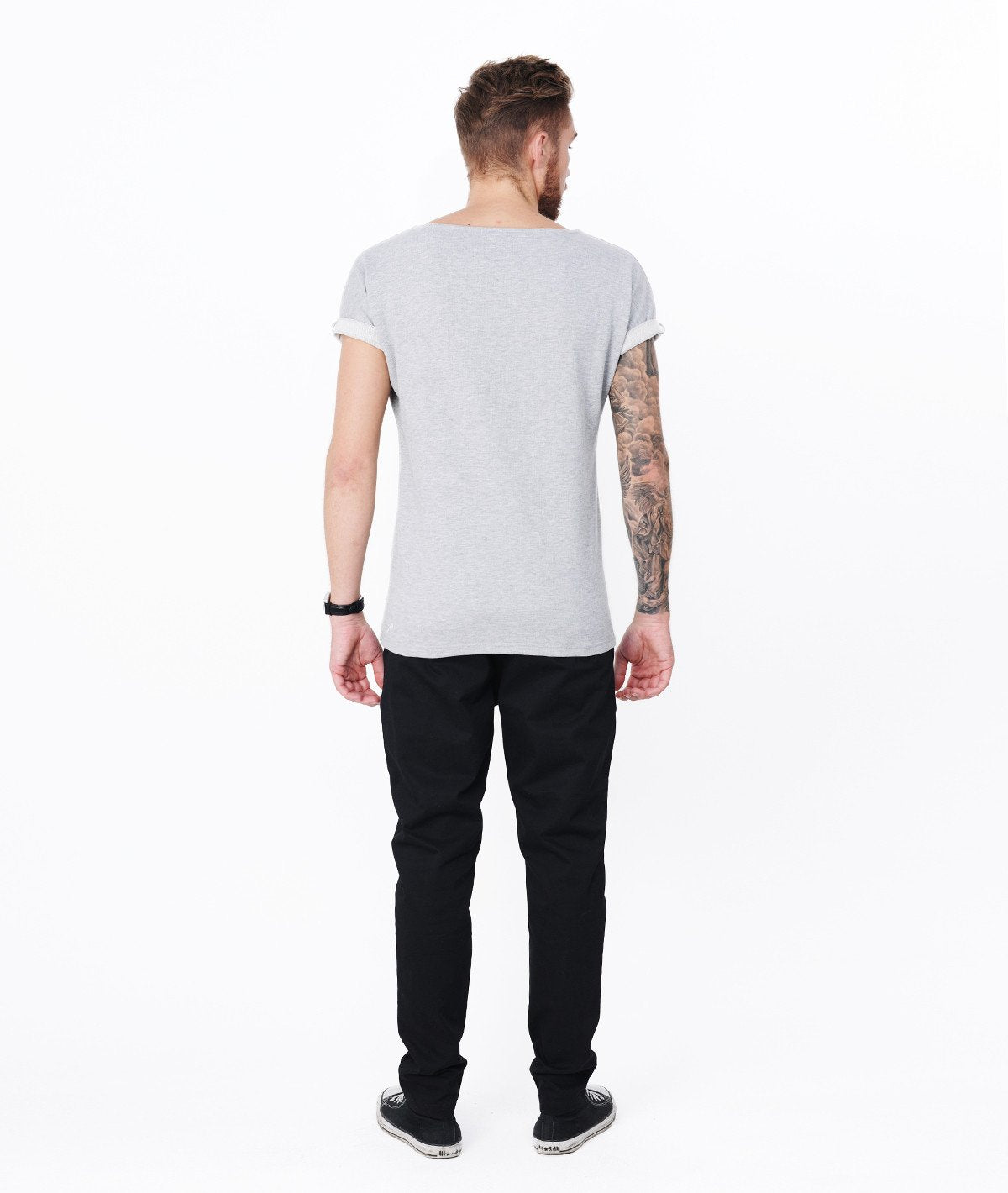 CUTTED NECK sweat-t-shirt by Distorted People