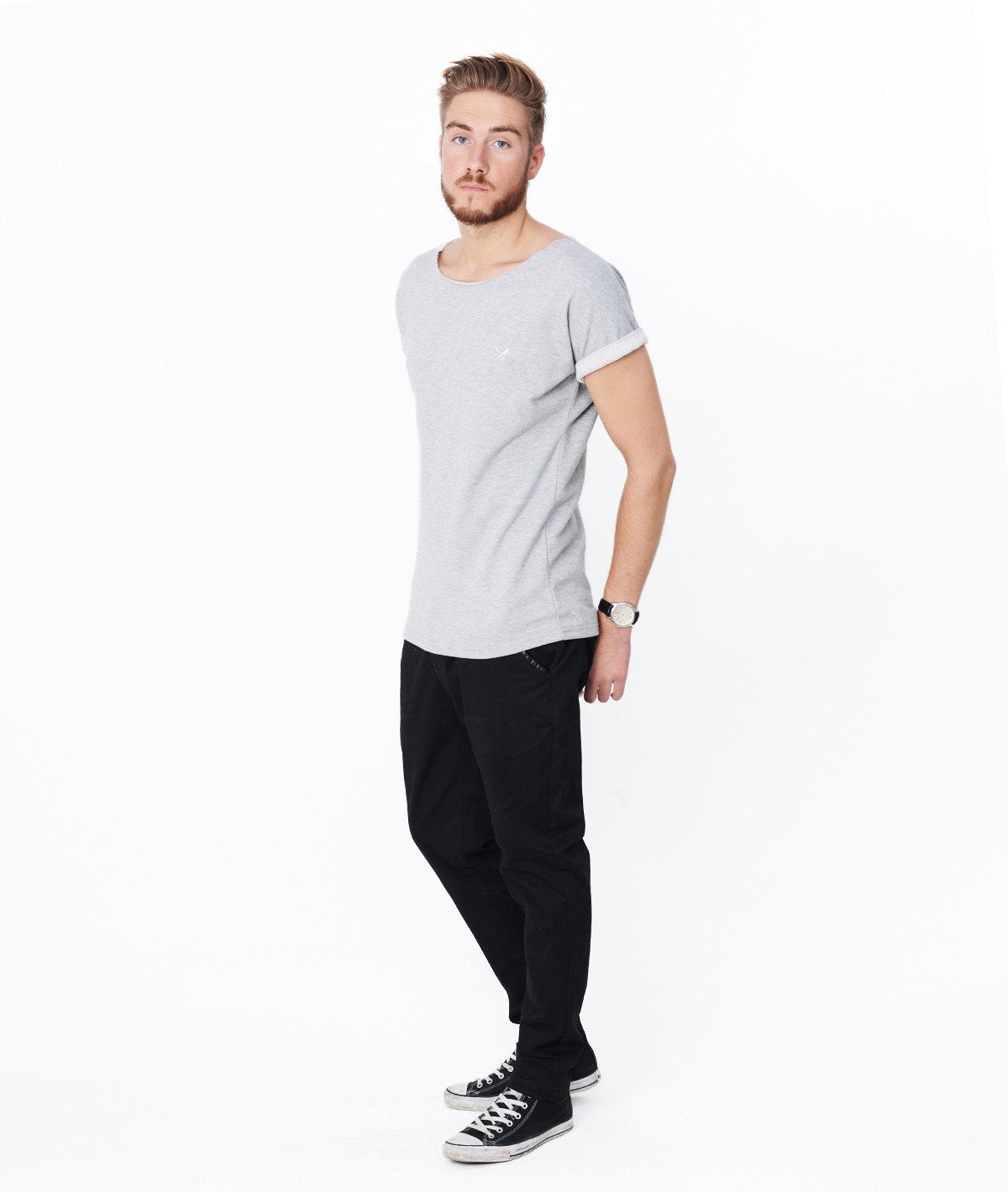 CUTTED NECK sweat-t-shirt by Distorted People