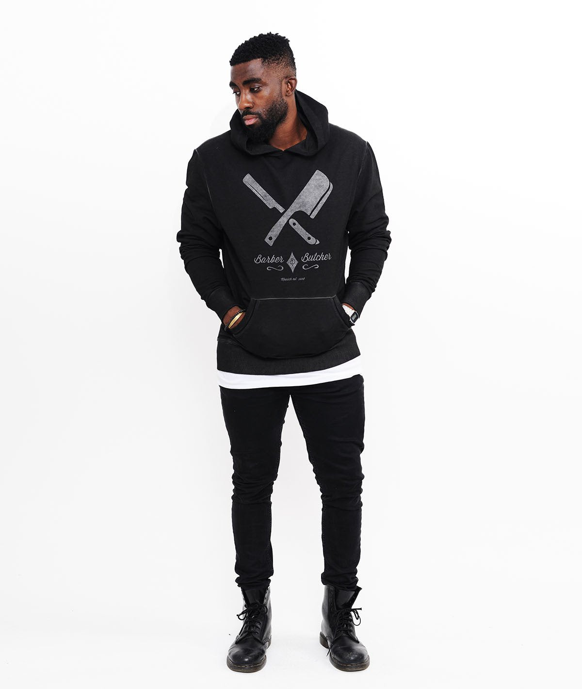 BARBER & BUTCHER hoodie by Distorted People