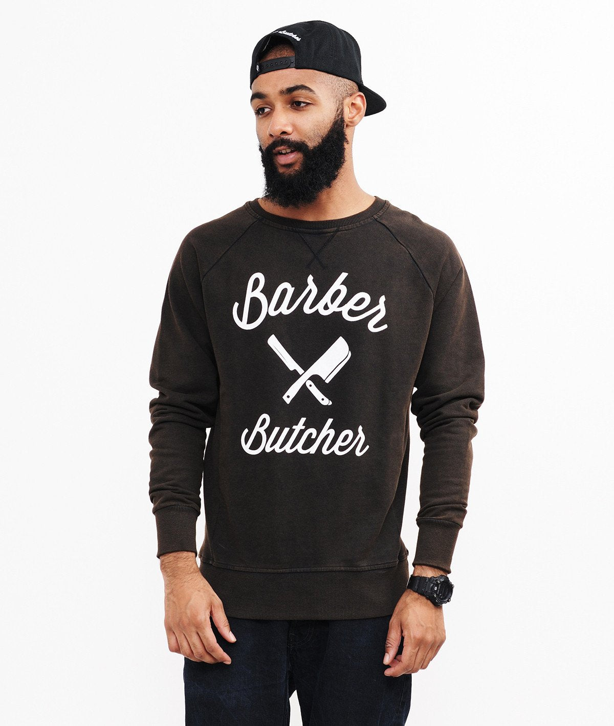 BB BLADES grand neck Sweatshirt by Distorted People