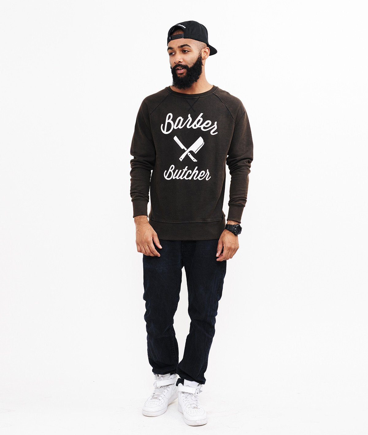 BB BLADES grand neck Sweatshirt by Distorted People