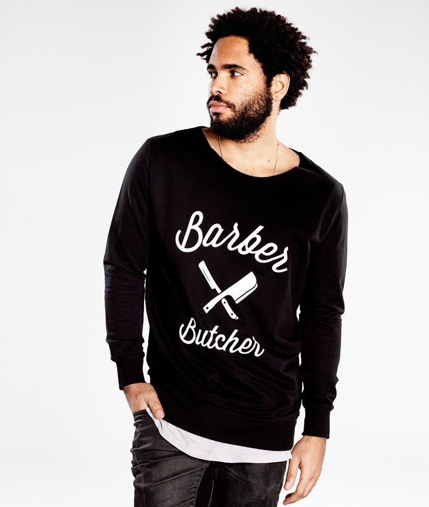 BB BLADES CUTTED NECK sweatshirt by Distorted People