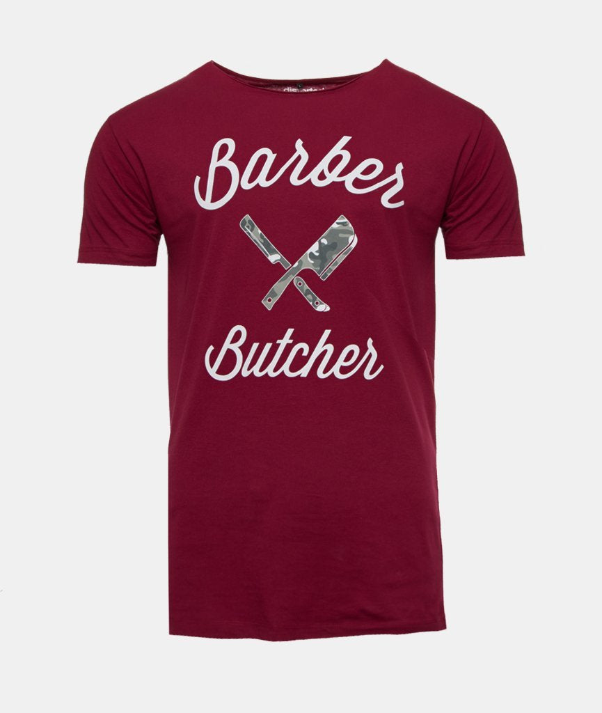 BB Blades Camo Cutted Neck t-shirt by Distorted People