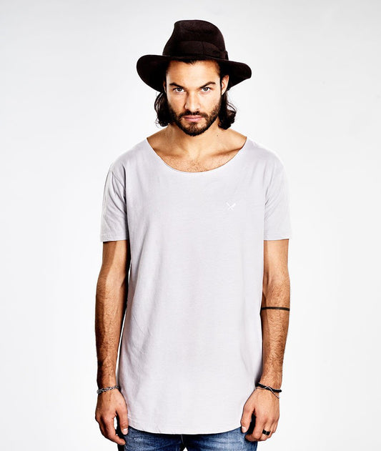 CUTTED NECK long t-shirt by Distorted People