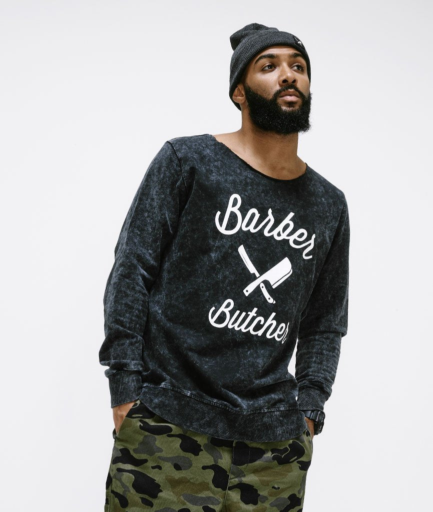 BB BLADES CUTTED NECK sweatshirt by Distorted People
