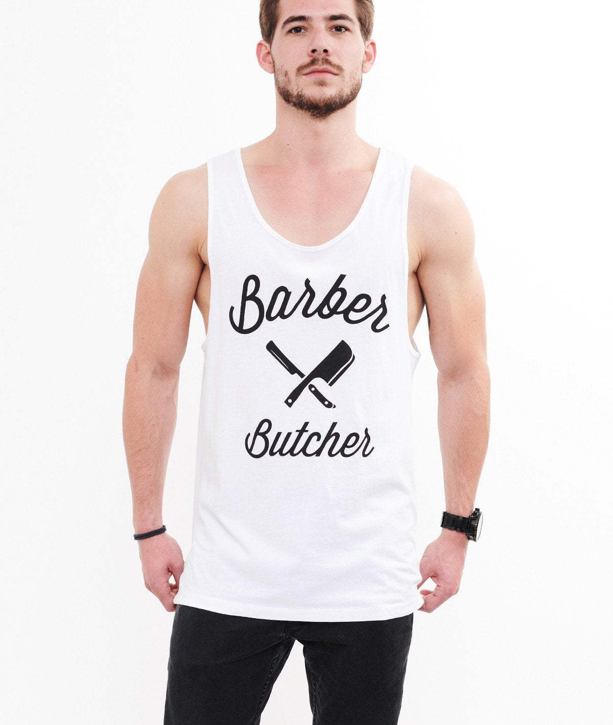 BB BLADES grand neck Tank Top by Distorted People