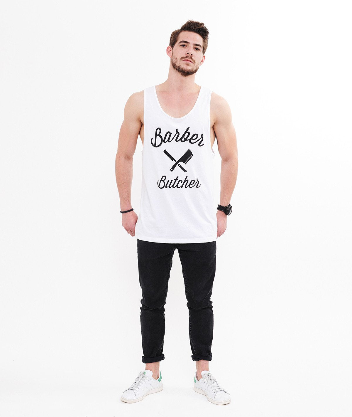 BB BLADES grand neck Tank Top by Distorted People