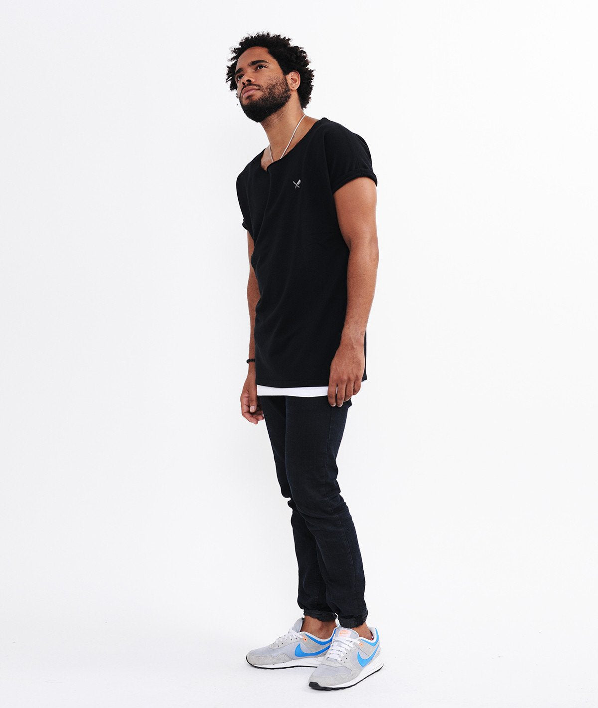 SCOTT cutted grand neck Sweat-T-Shirt by Distorted People
