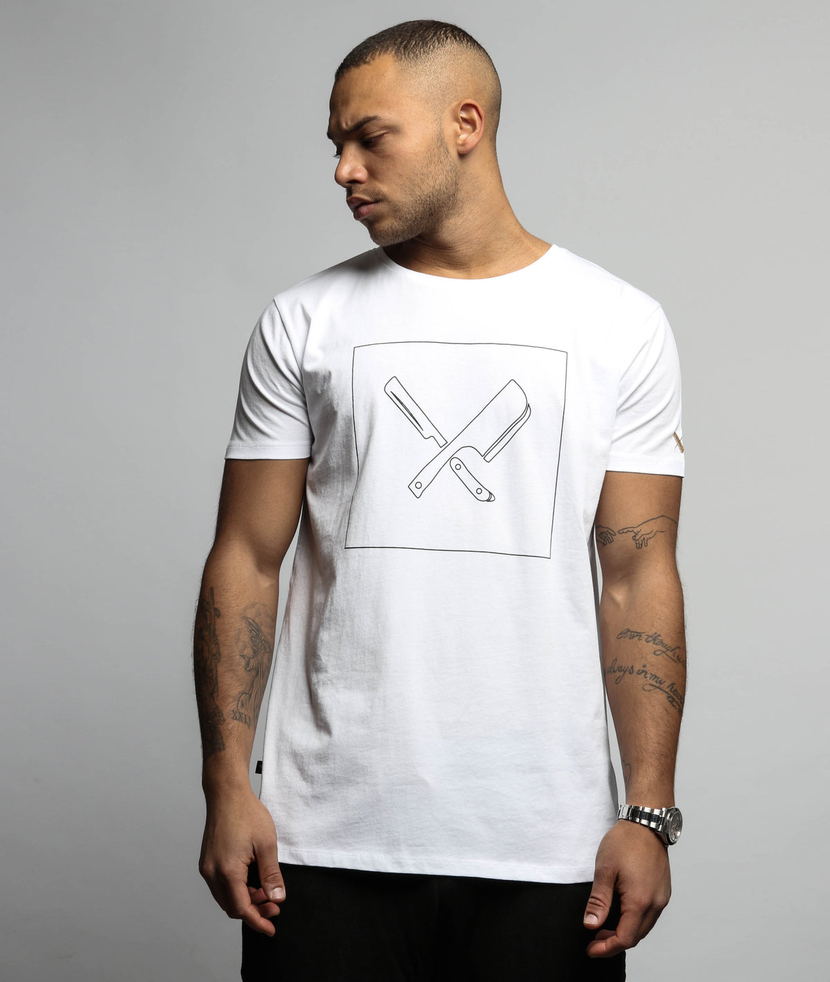 Decade Framed Blades grand crew neck t-shirt by Distorted People