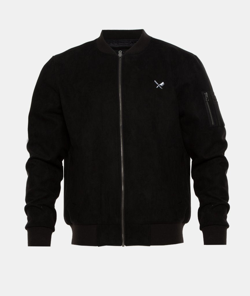 Classic Suede Bomber Jacket jacket by Distorted People