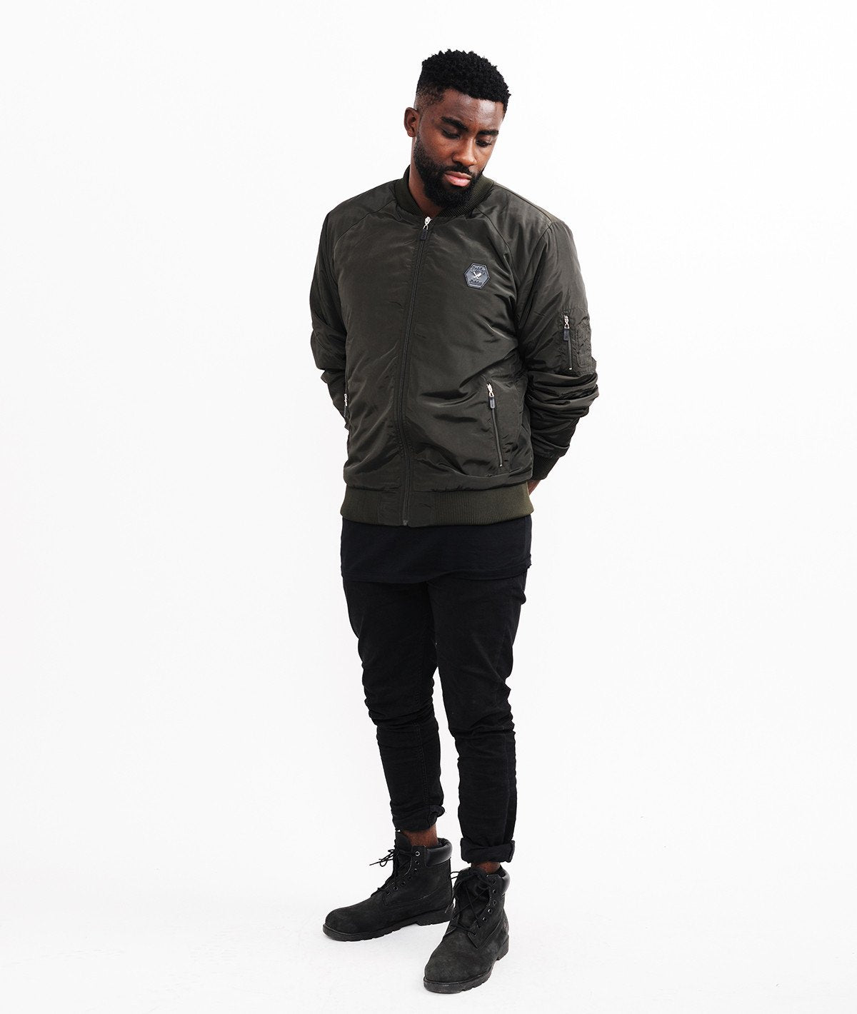 DP BOMBERJACKET slim cut bomber jacket by Distorted People