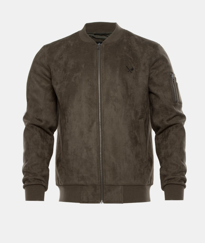 Classic Suede Bomber Jacket jacket by Distorted People