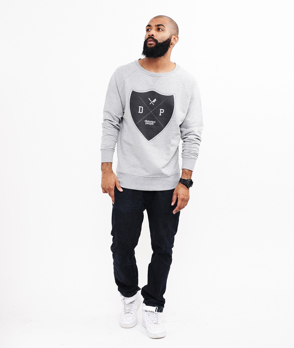 BUCKLER grand neck Sweatshirt by Distorted People