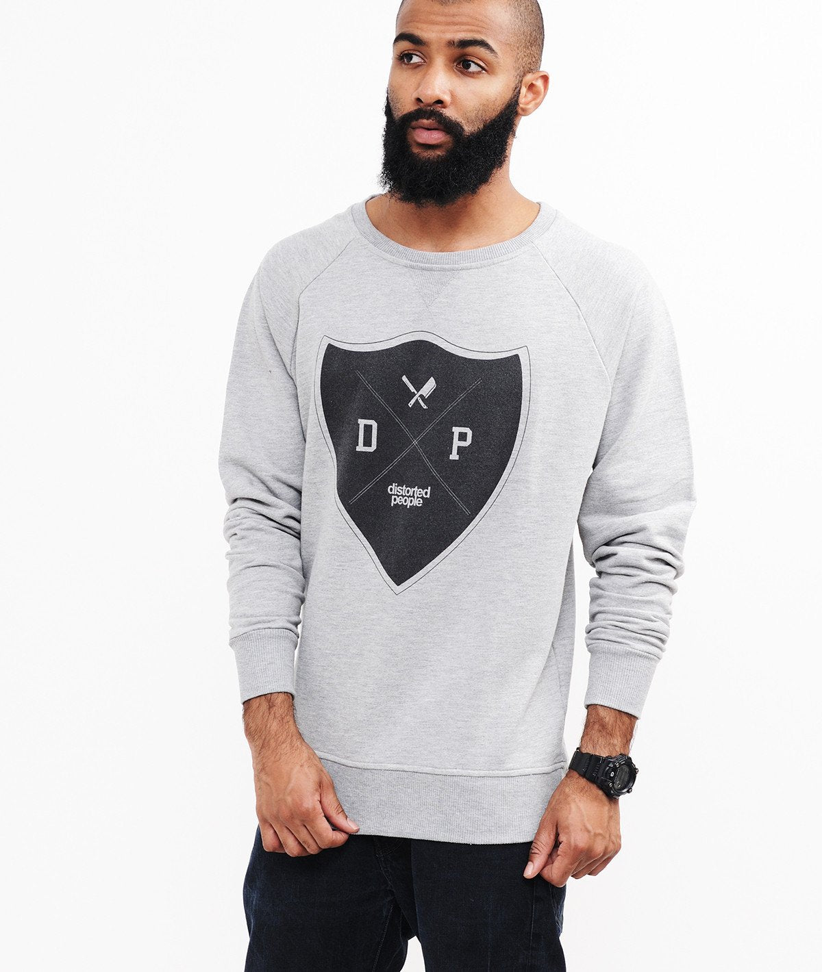 BUCKLER grand neck Sweatshirt by Distorted People