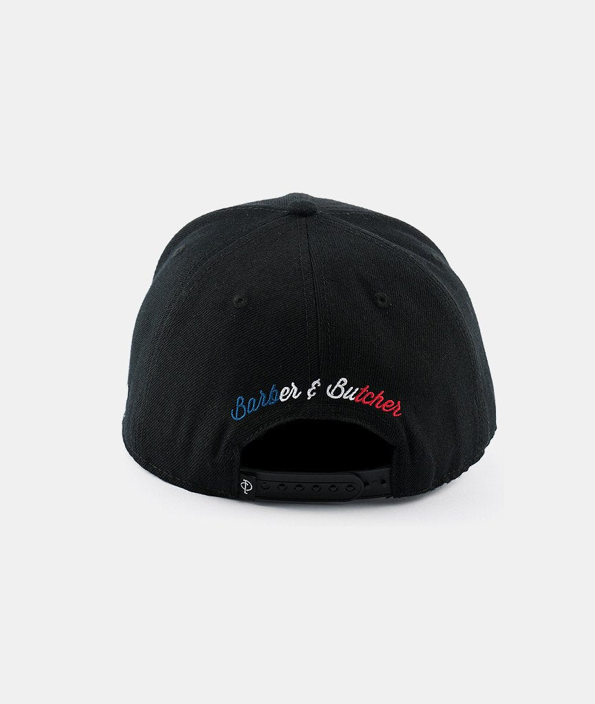 BARBER & BUTCHER snapback cap by Distorted People