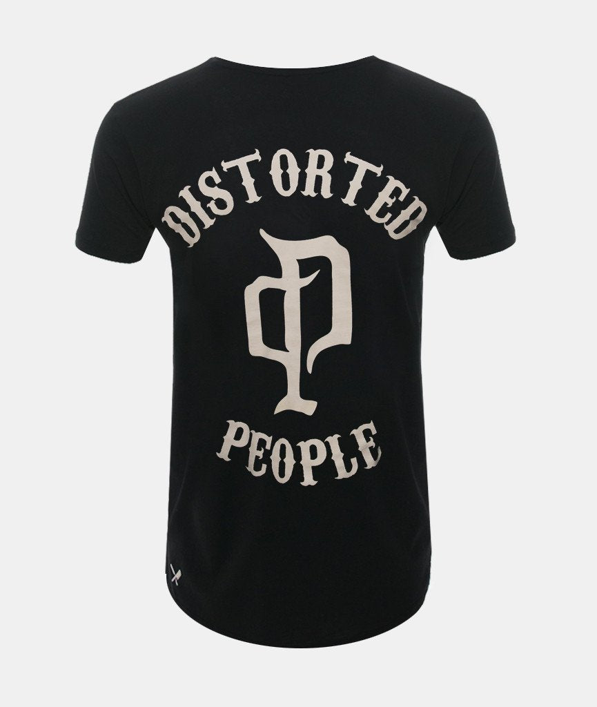 Cutted Neck Vintage Team long t-shirt by Distorted People