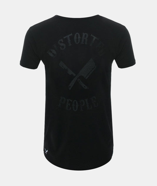 CUTTED NECK TEAM long t-shirt by Distorted People