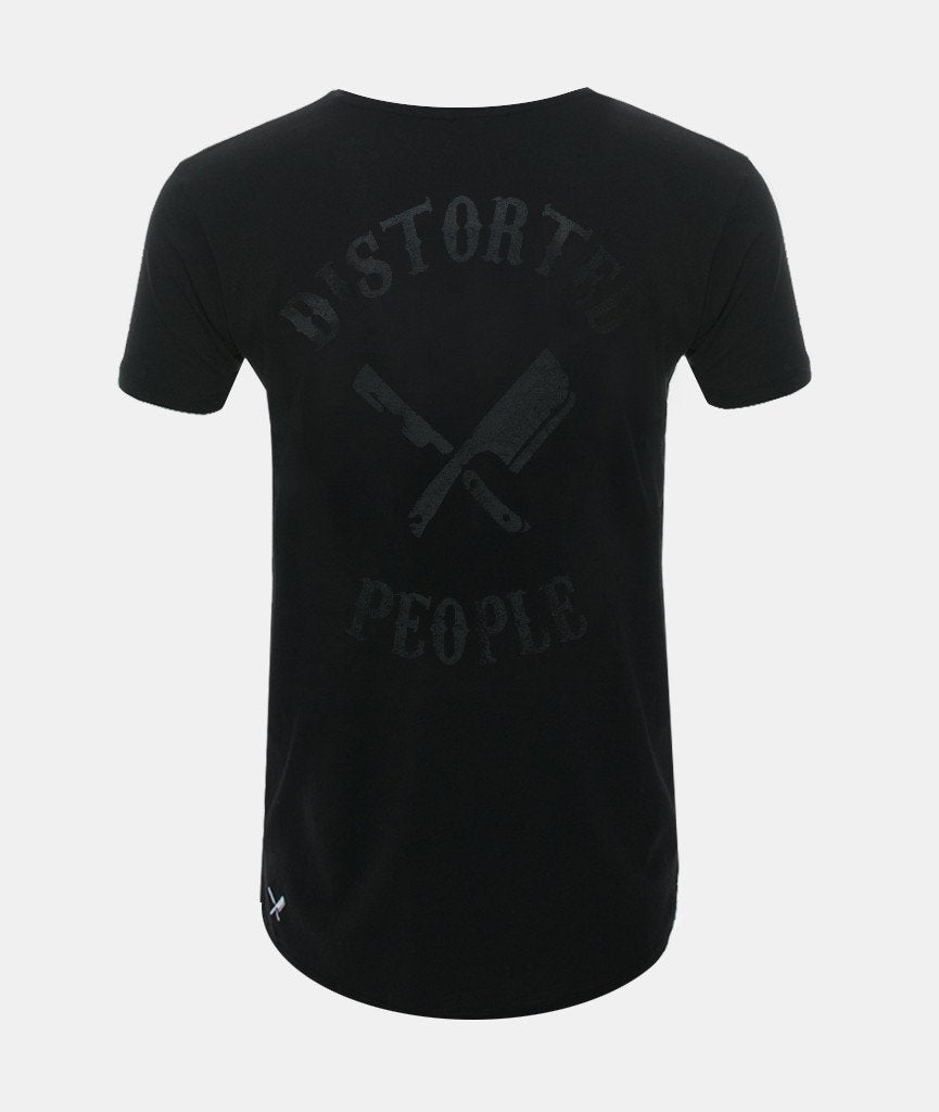 CUTTED NECK TEAM long t-shirt by Distorted People