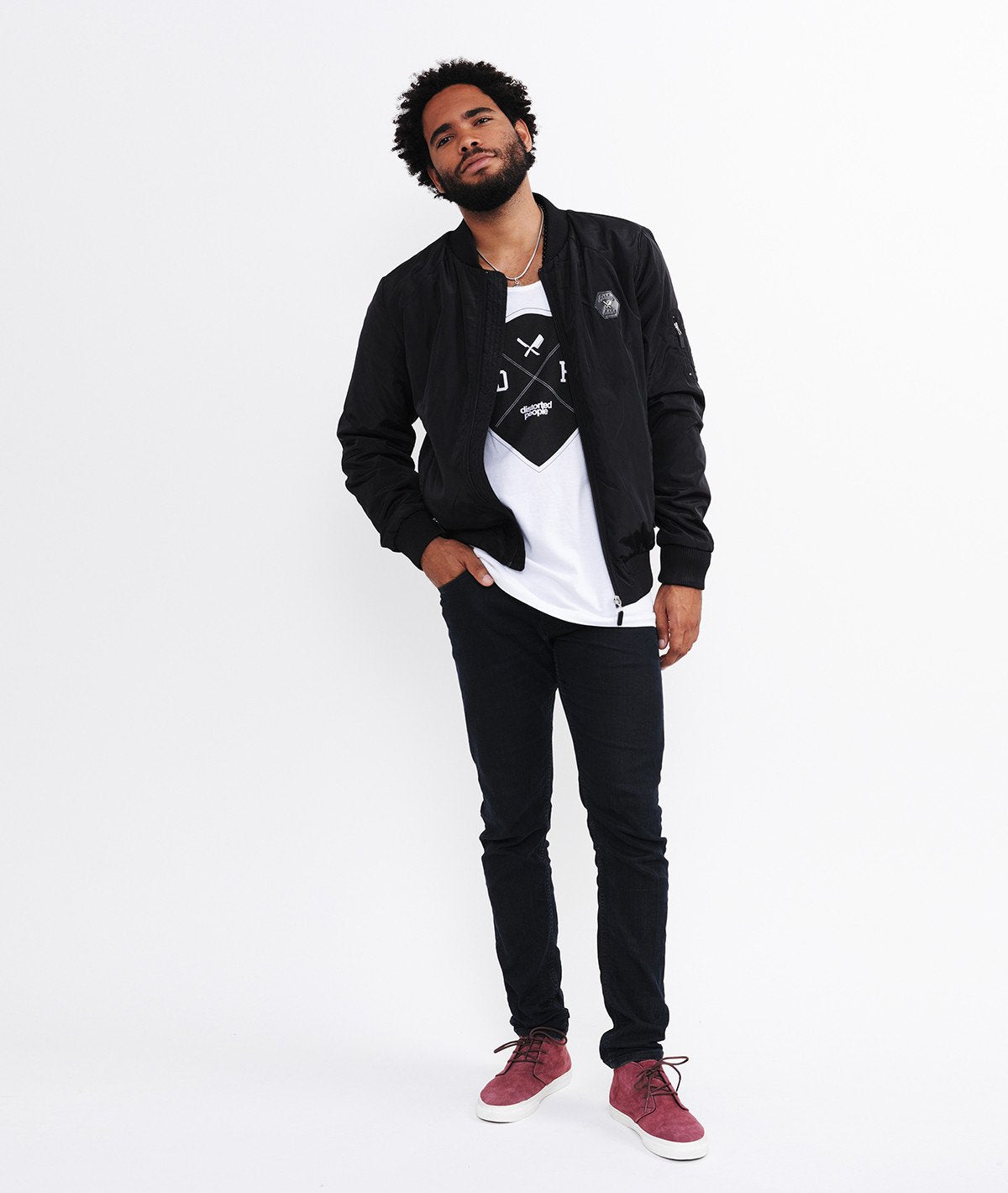 DP BOMBERJACKET slim cut bomber jacket by Distorted People