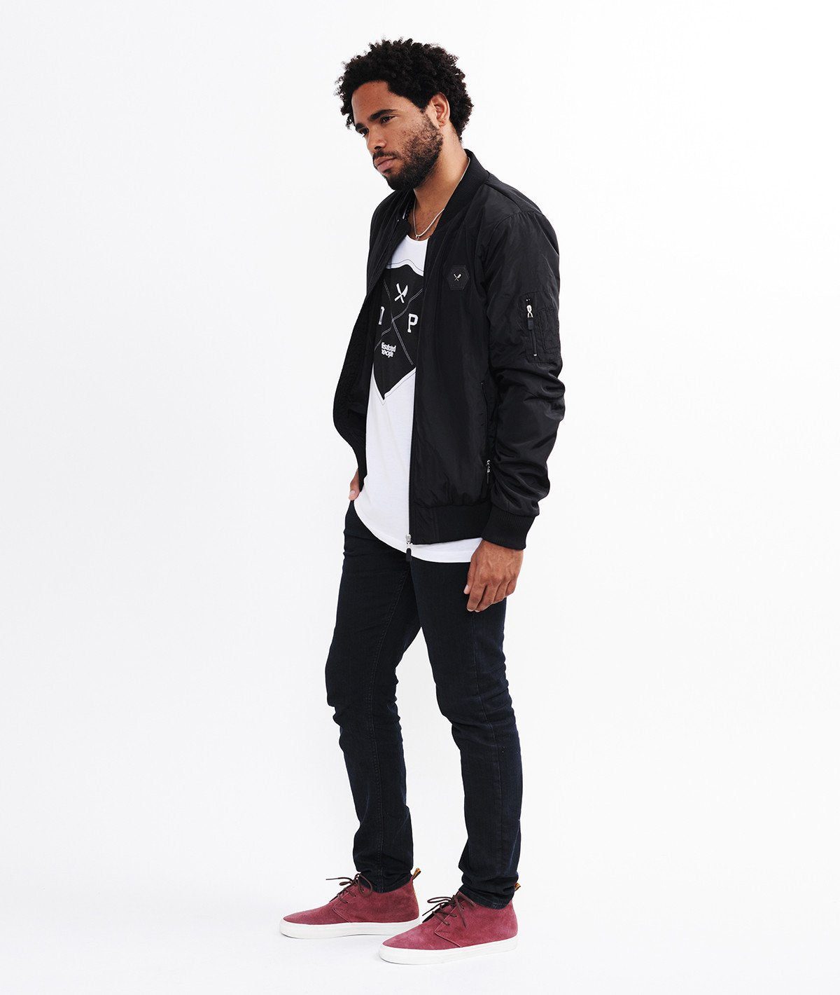 DP BOMBERJACKET slim cut bomber jacket by Distorted People